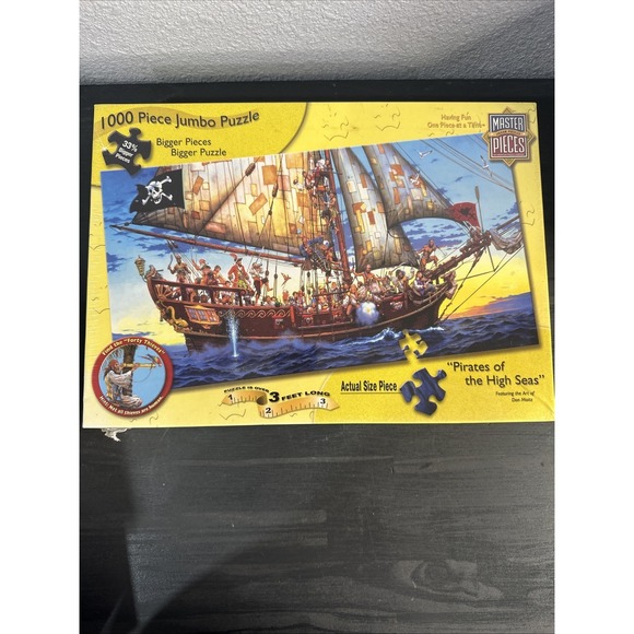 Master Pieces 1000 Piece Jumbo Puzzle Master of the‎ High Seas New SEALED - Picture 1 of 5